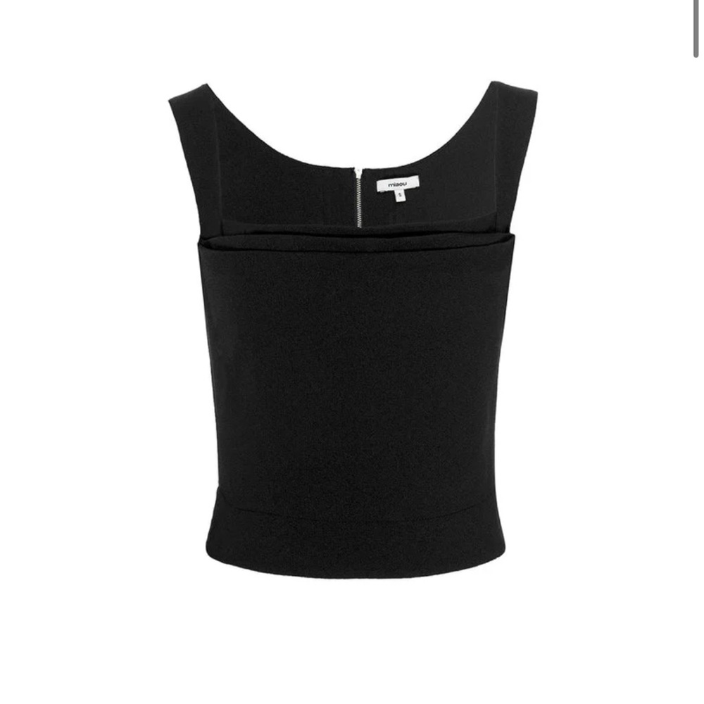 Miaou Black Square Neck Tank Top